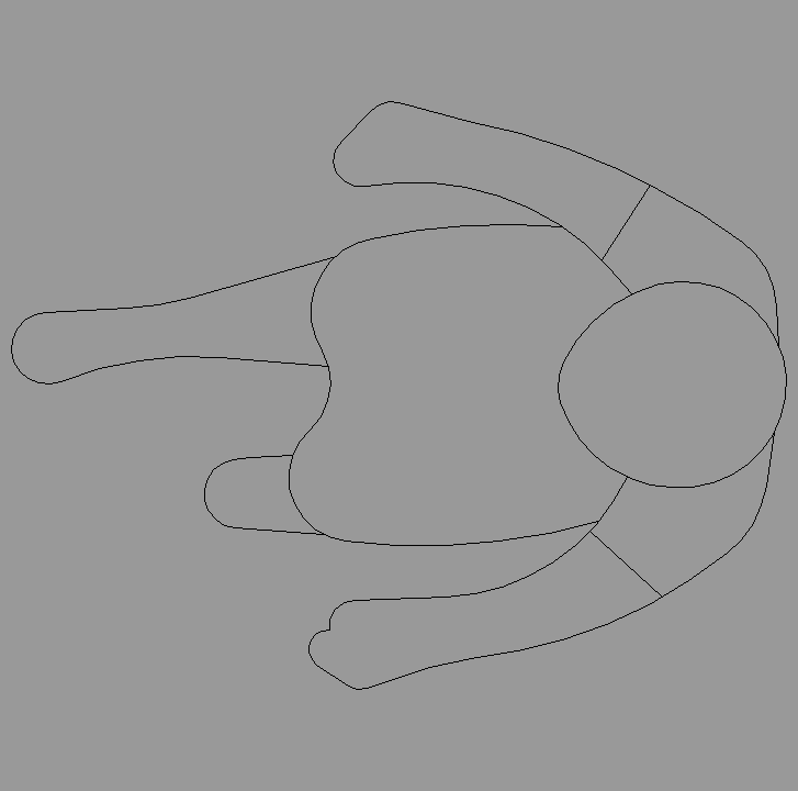 Bloque Autocad Vista de Persona 23 en Planta